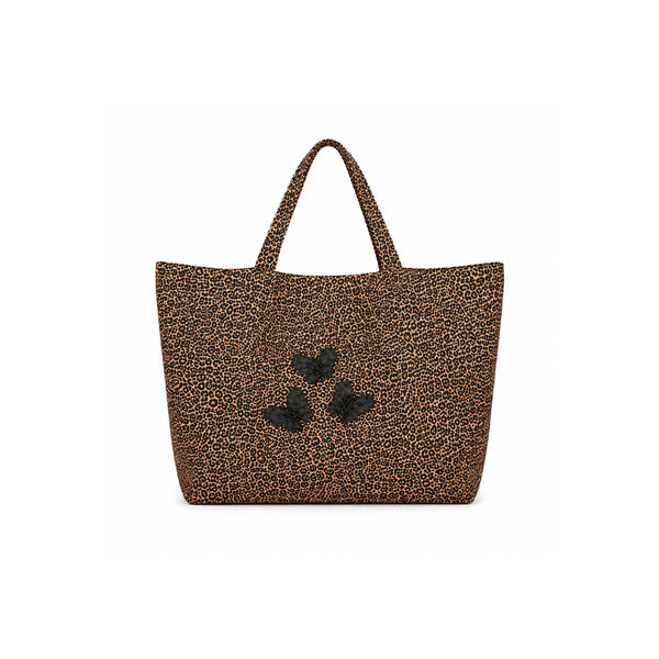 Leopard Tote Bag with Butterfly Details | B.Saly