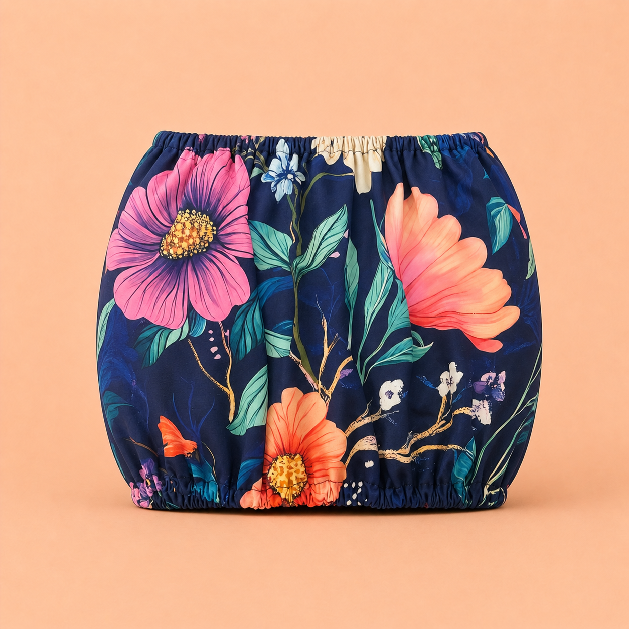 Trolley Fabric Cover - Navy Floral