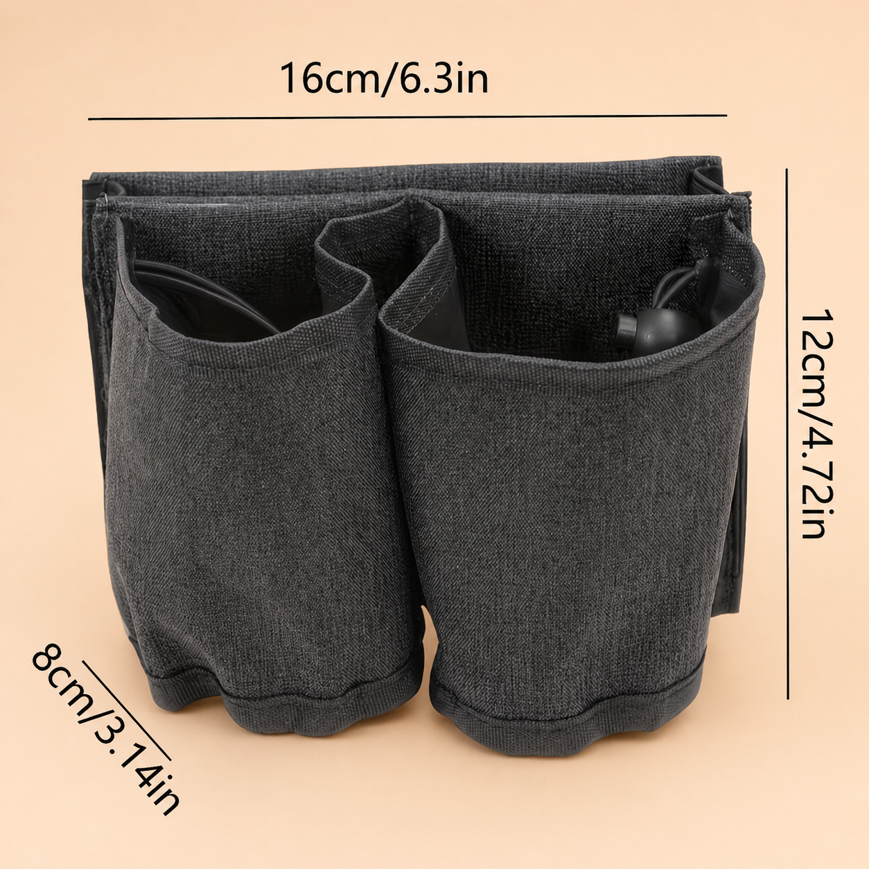Practical Trolley Holder for Luggage – For Cups, Phone & Small Essentials