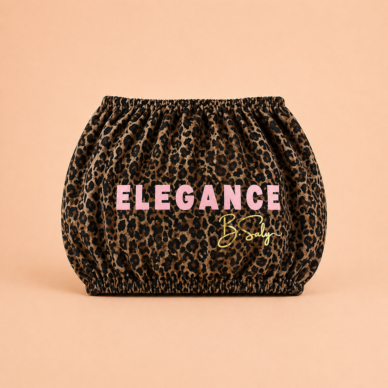 Trolley Fabric Cover - Brown Leopard Elegance