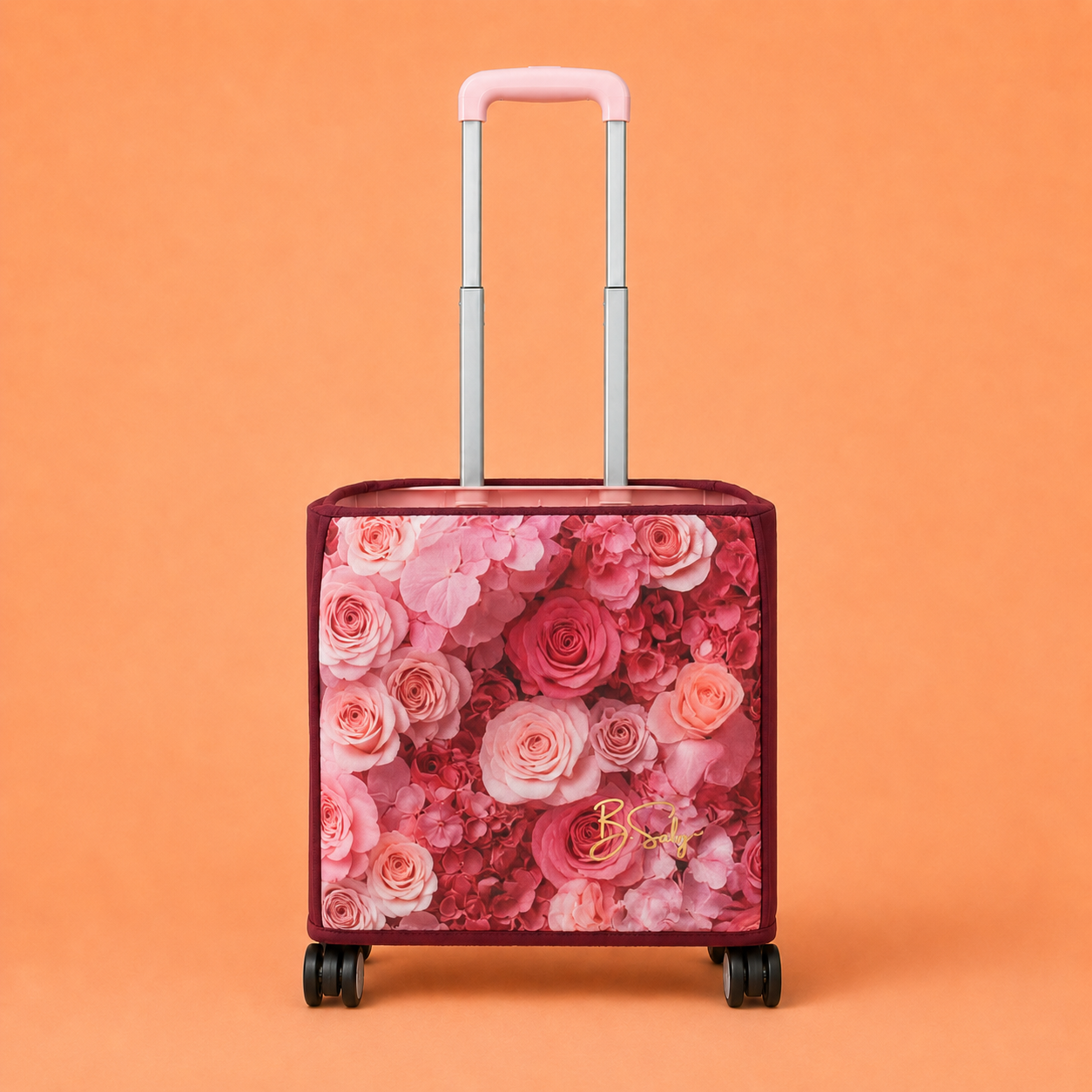 Trolley Fabric Cover – Floral Elegance