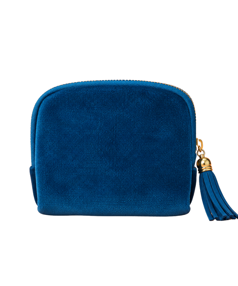 Velvet Zipper Wallet with 6 Interior Pockets