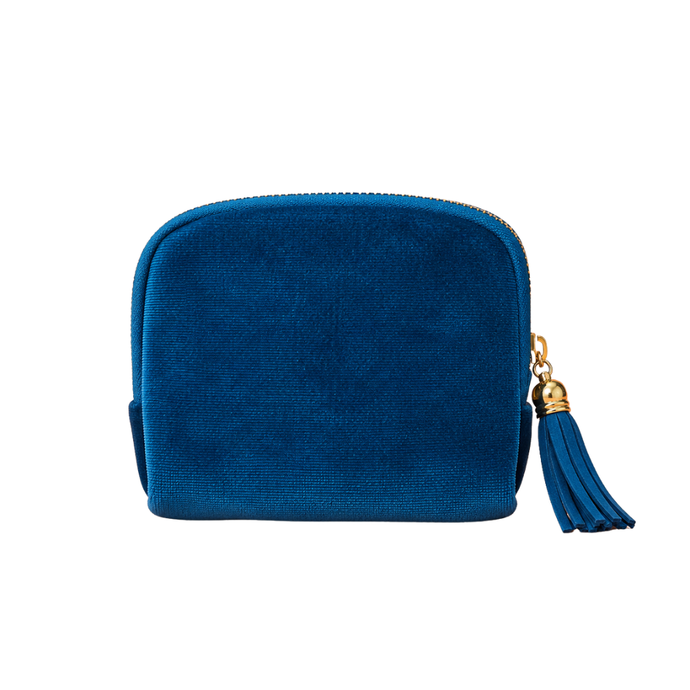 Velvet Zipper Wallet with 6 Interior Pockets