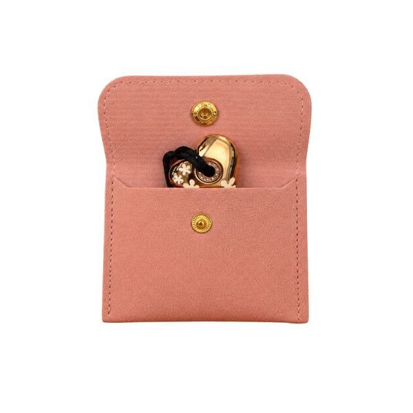 Faux Leather Snap Accessory Pouch – Set of 5 | B.Saly
