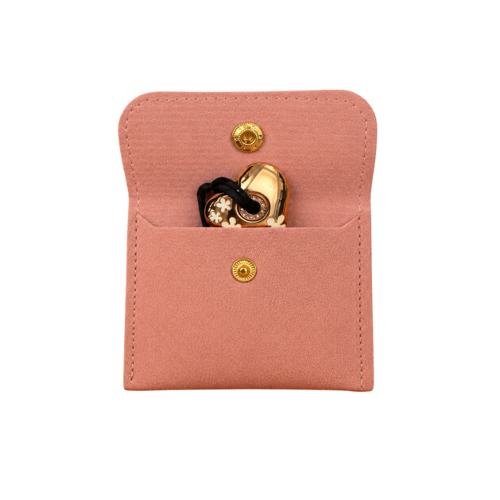 Faux Leather Snap Accessory Pouch – Set of 5