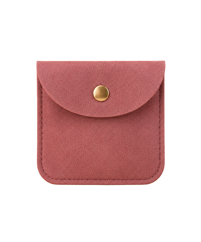 Velvet Snap Accessory Pouch – Set of 5