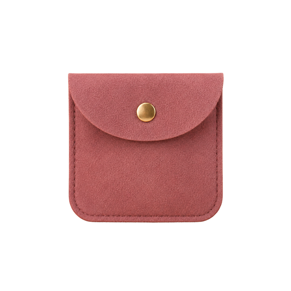 Velvet Snap Accessory Pouch – Set of 5