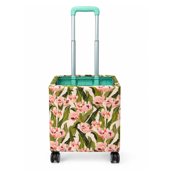 Blush Tulip Trolley – Foldable Shopping Trolley with Fabric Cover | B.Saly