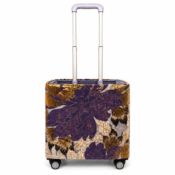 Occasion Trolley Cover – Purple & Gold Floral | B.Saly
