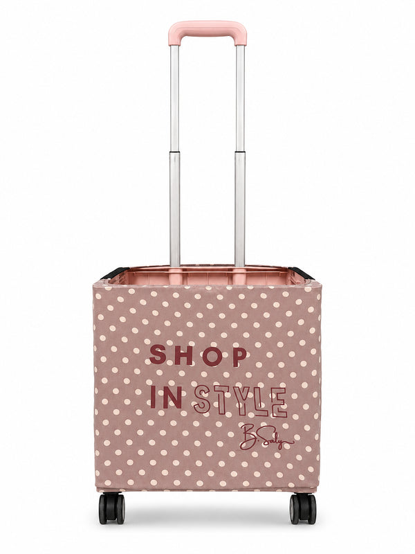 Pink Polka Dot Shop In Style Trolley Cover | B.Saly