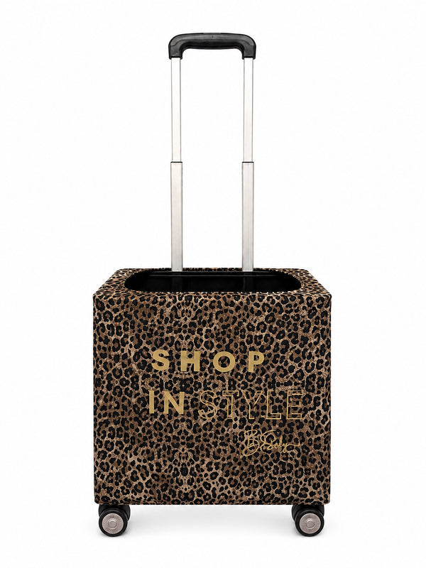 Gold Shop In Style Leopard Print Trolley Cover | B.Saly