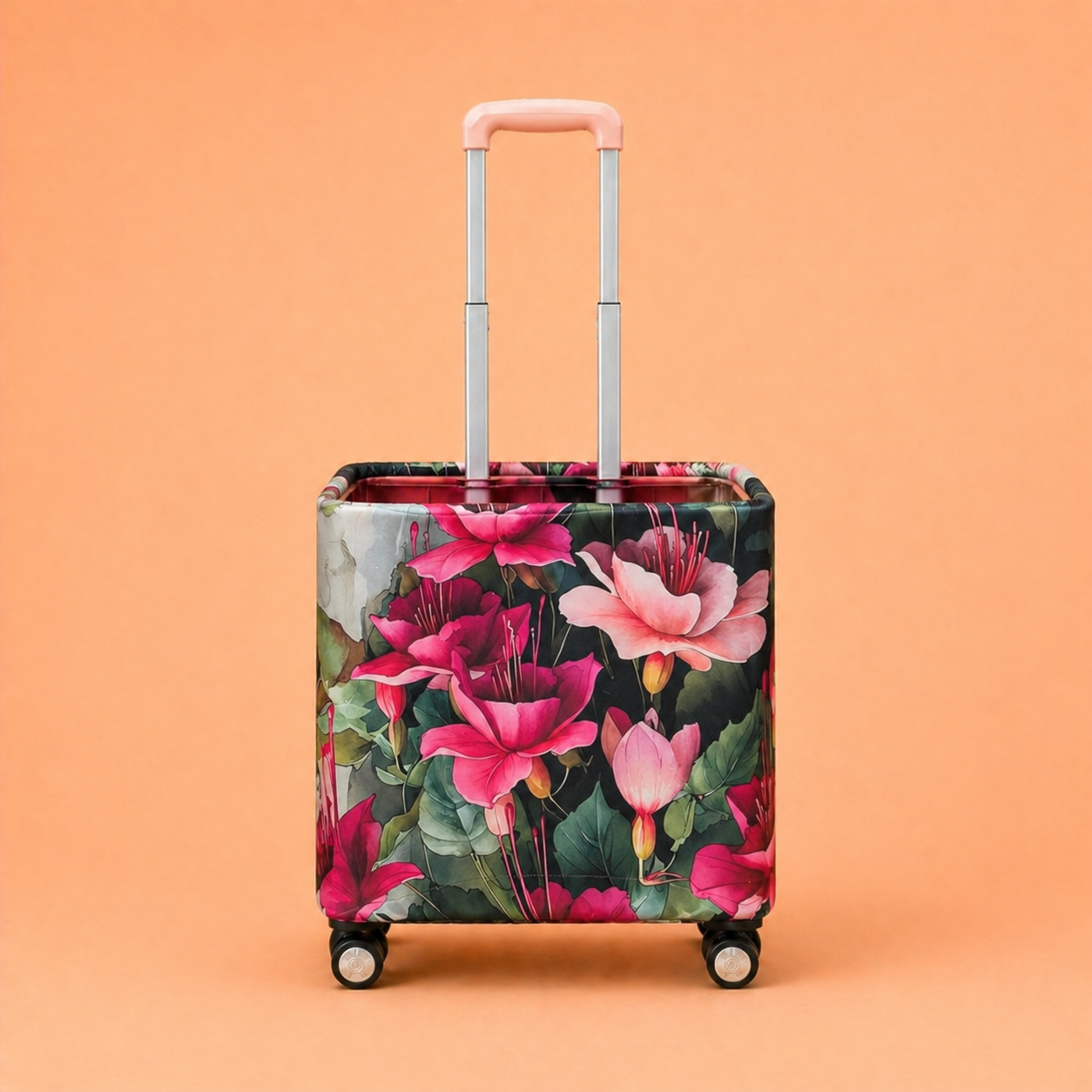 Trolley Fabric Cover - Pink Lily