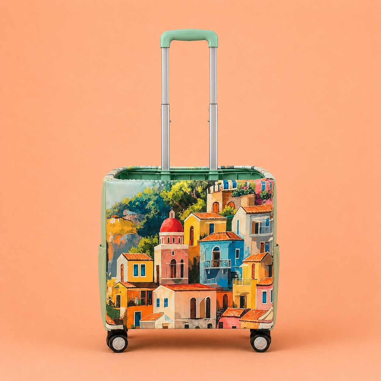 Trolley Fabric Cover – Colorful Village