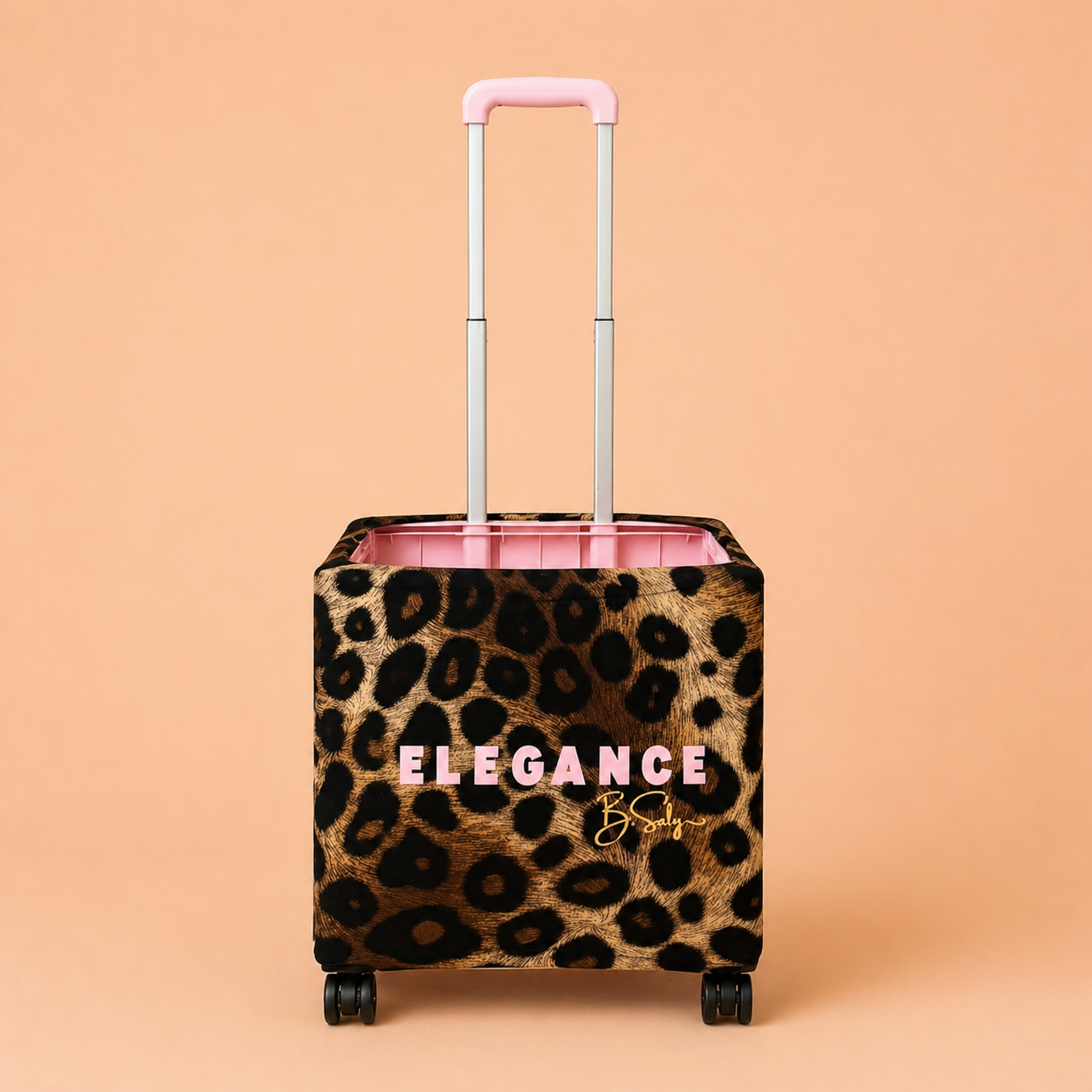Trolley Fabric Cover - Statement Leopard Elegance