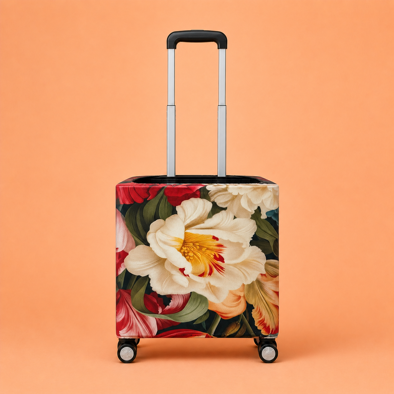Trolley Fabric Cover – Ivory Bloom