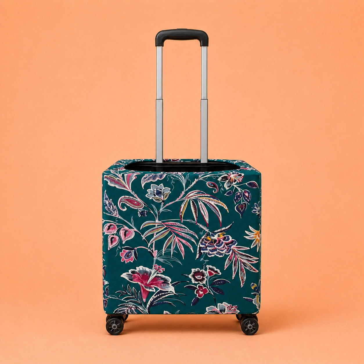 Trolley Fabric Cover – Teal Garden