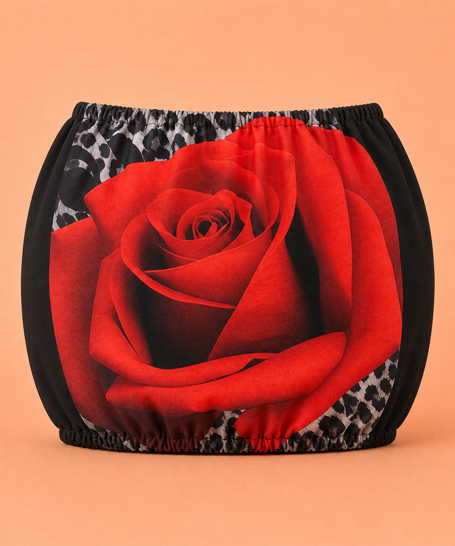 Trolley Fabric Cover – Red Rose