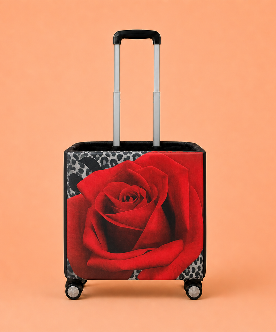 Trolley Fabric Cover – Red Rose