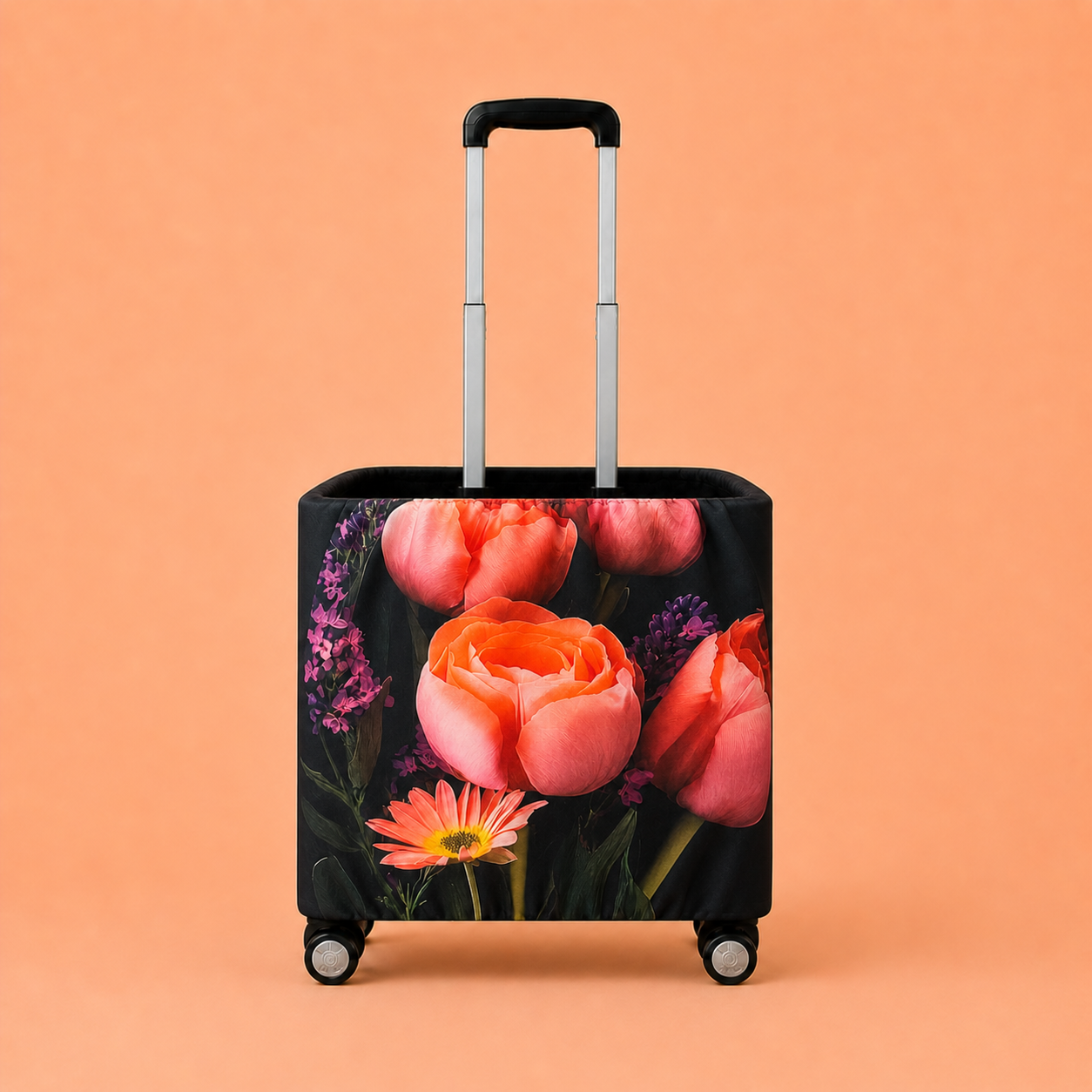 Trolley Fabric Cover – Dark Floral