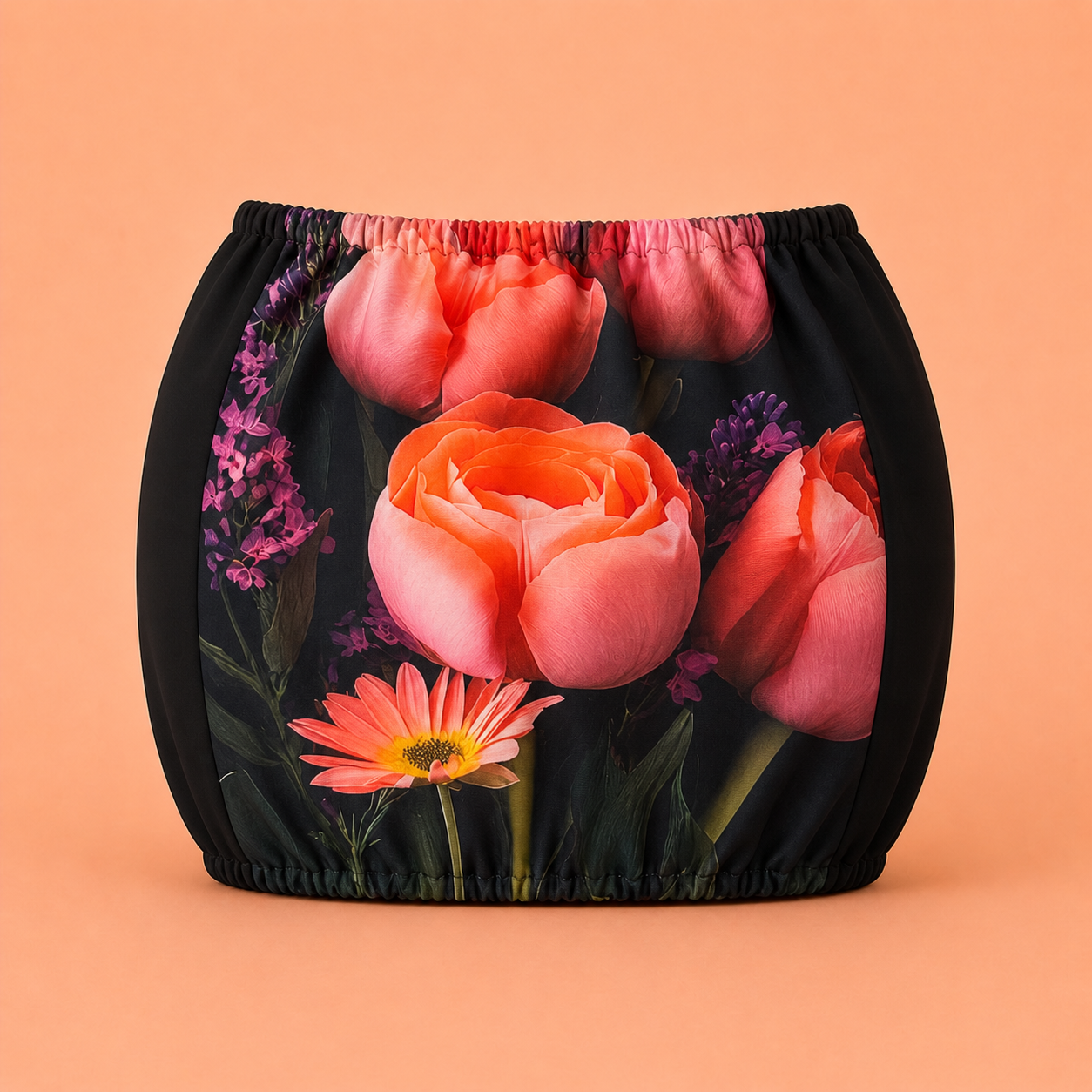 Trolley Fabric Cover – Dark Floral
