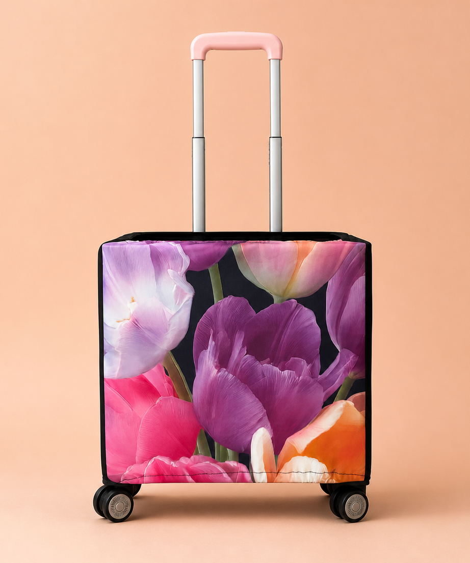 Trolley Fabric Cover – Colorful Tulips