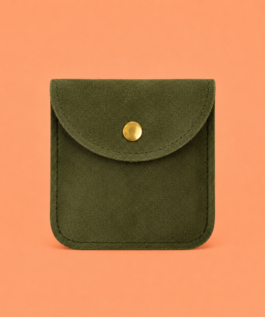 Velvet Snap Accessory Pouch – Set of 5