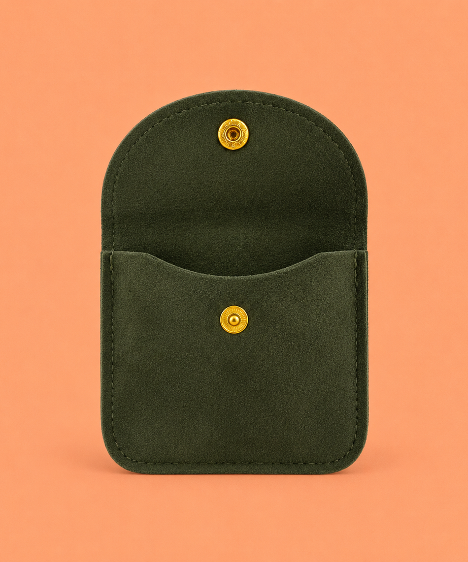 Velvet Snap Accessory Pouch – Set of 5