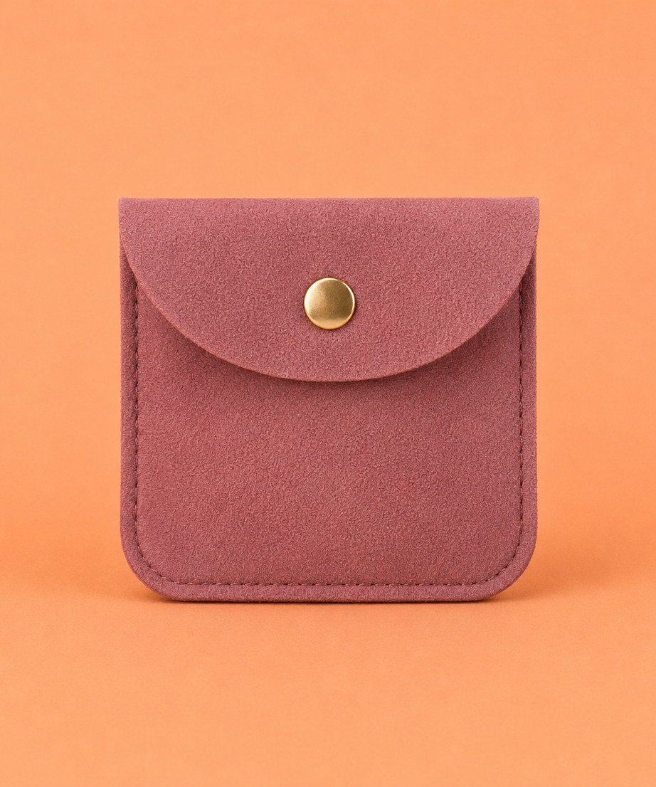 Velvet Snap Accessory Pouch – Set of 5