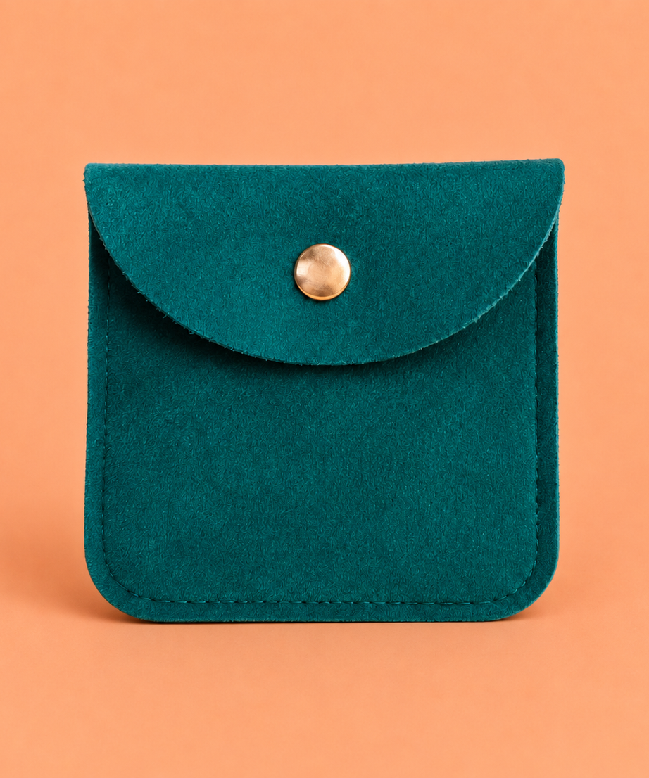 Velvet Snap Accessory Pouch – Set of 5