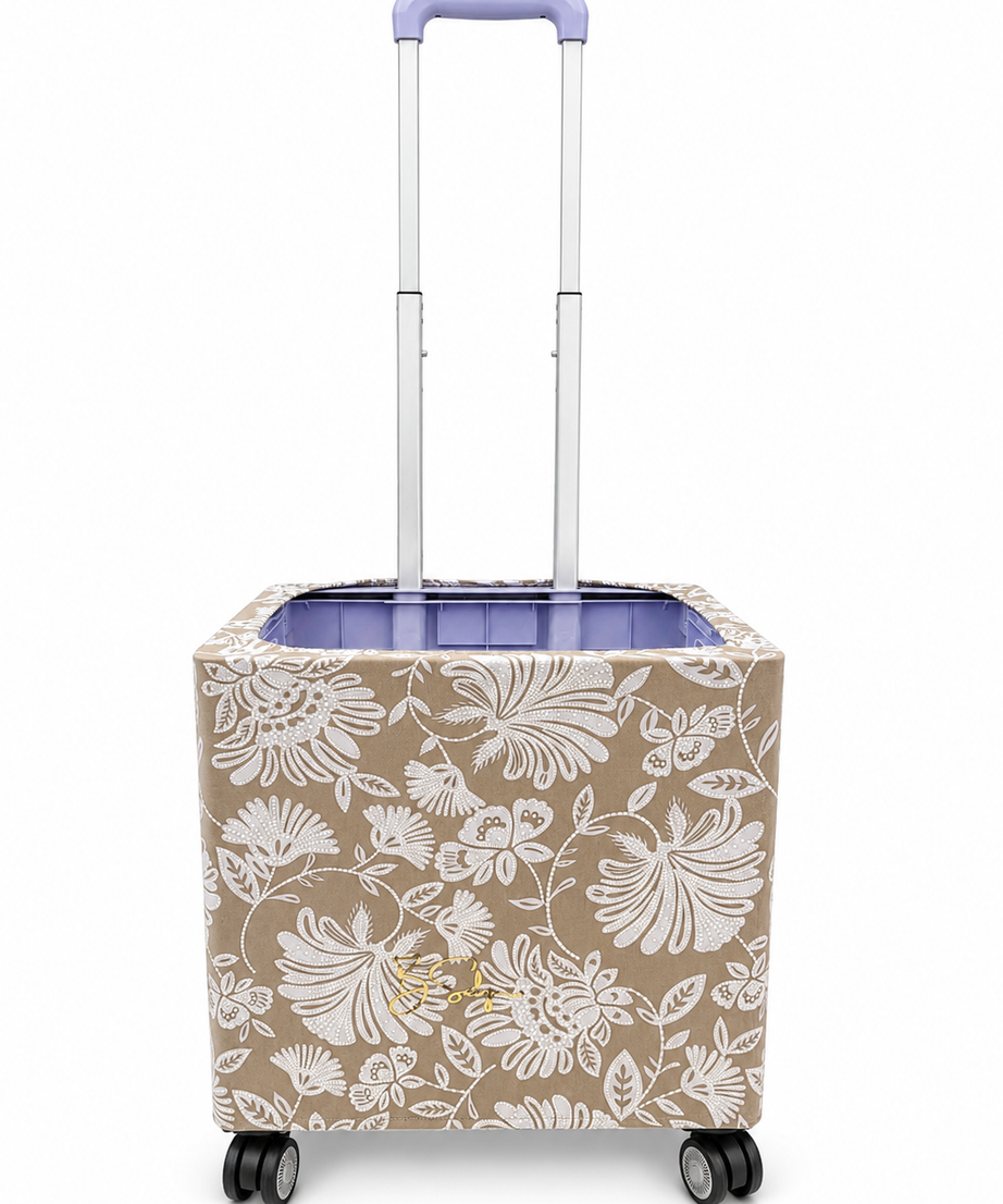 TAUPE FLORAL LACE