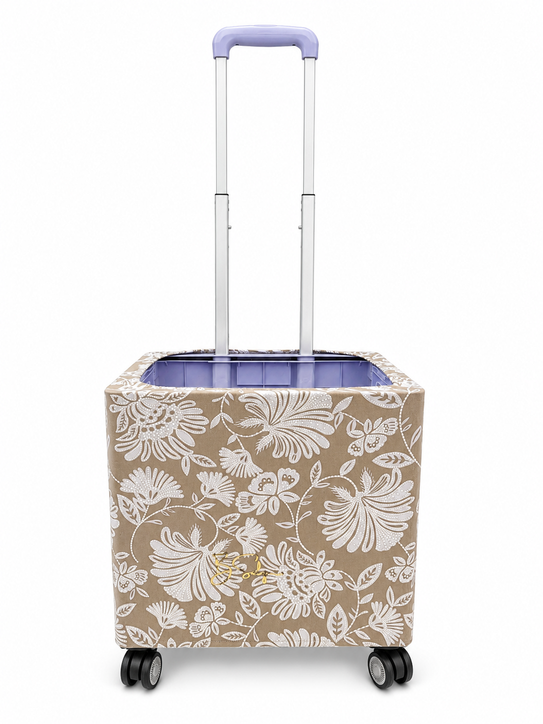 TAUPE FLORAL LACE