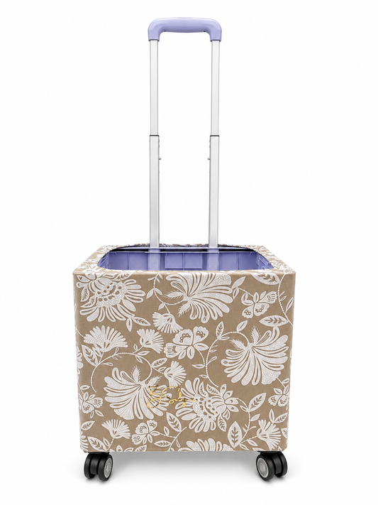 TAUPE FLORAL LACE