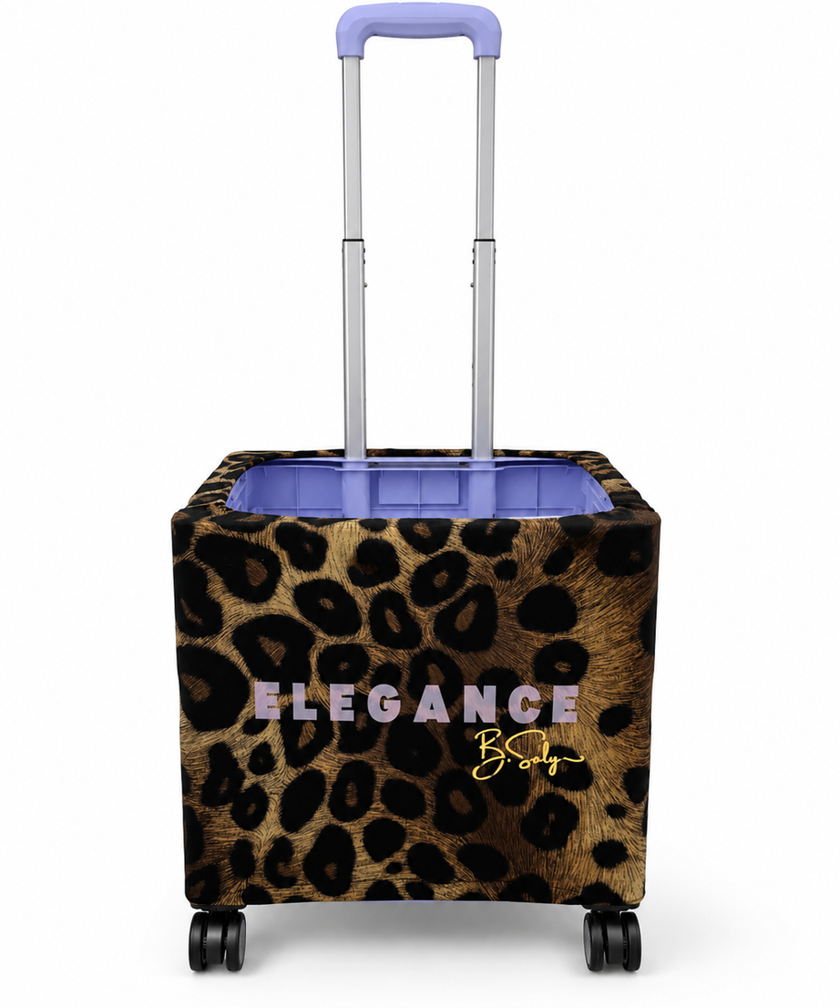 BIG PURPLE LEOPARD ELEGANCE