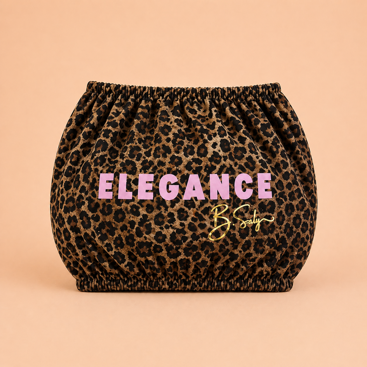 Trolley Fabric Cover - Brown Leopard Elegance