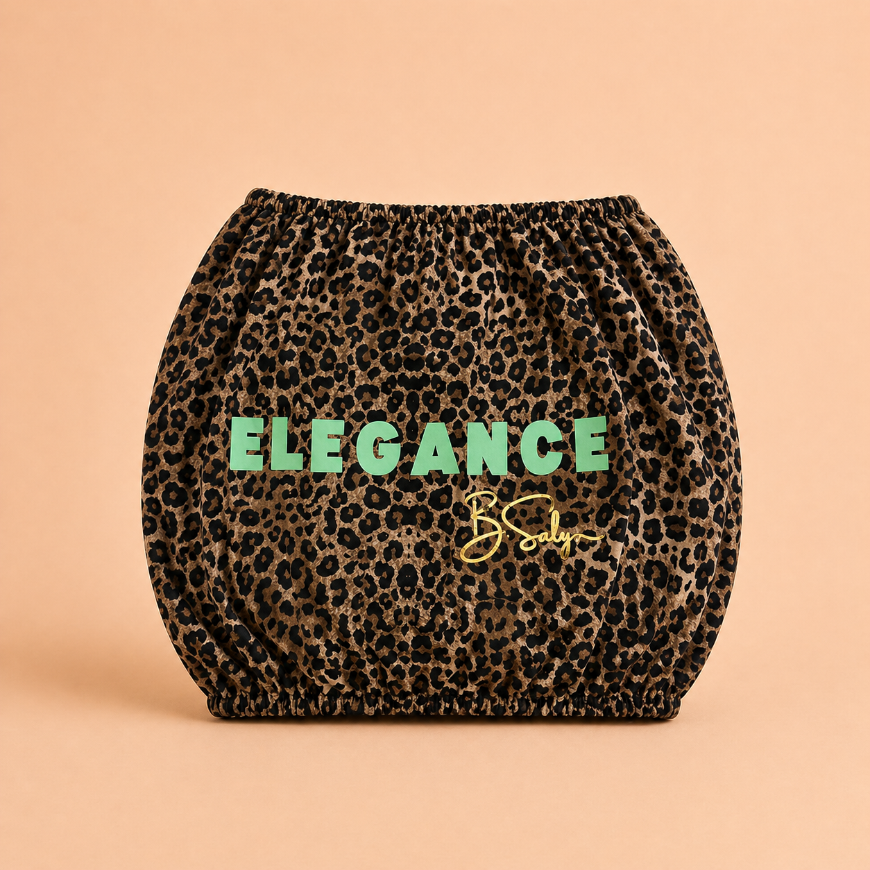 Trolley Fabric Cover - Brown Leopard Elegance