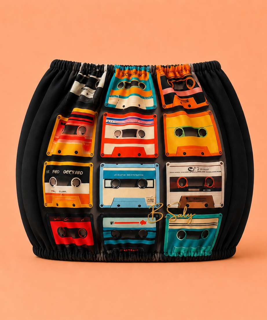 B.Saly Trolley Fabric Cover – Retro Cassette