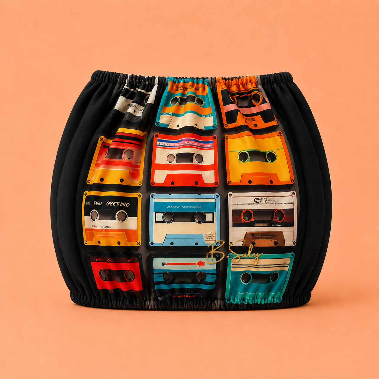 B.Saly Trolley Fabric Cover – Retro Cassette