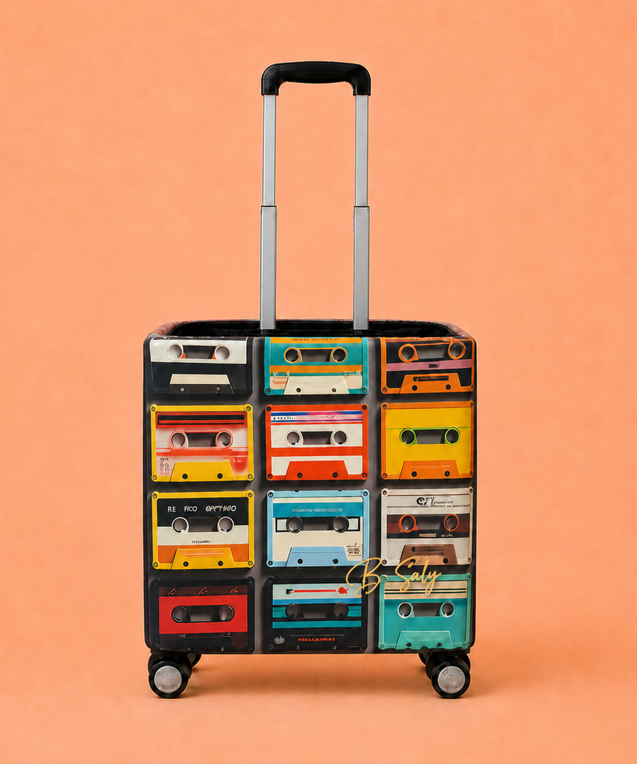 B.Saly Trolley Fabric Cover – Retro Cassette