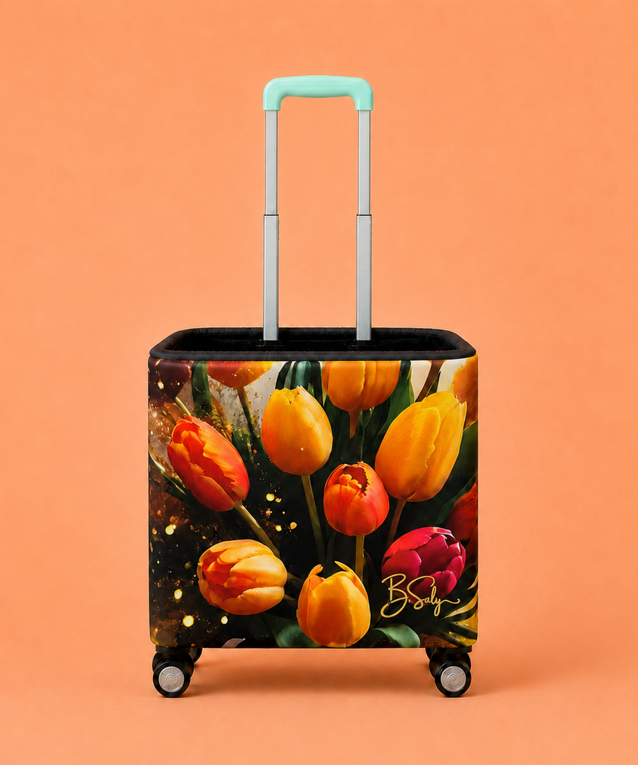 Trolley Fabric Cover – Sunset Tulips
