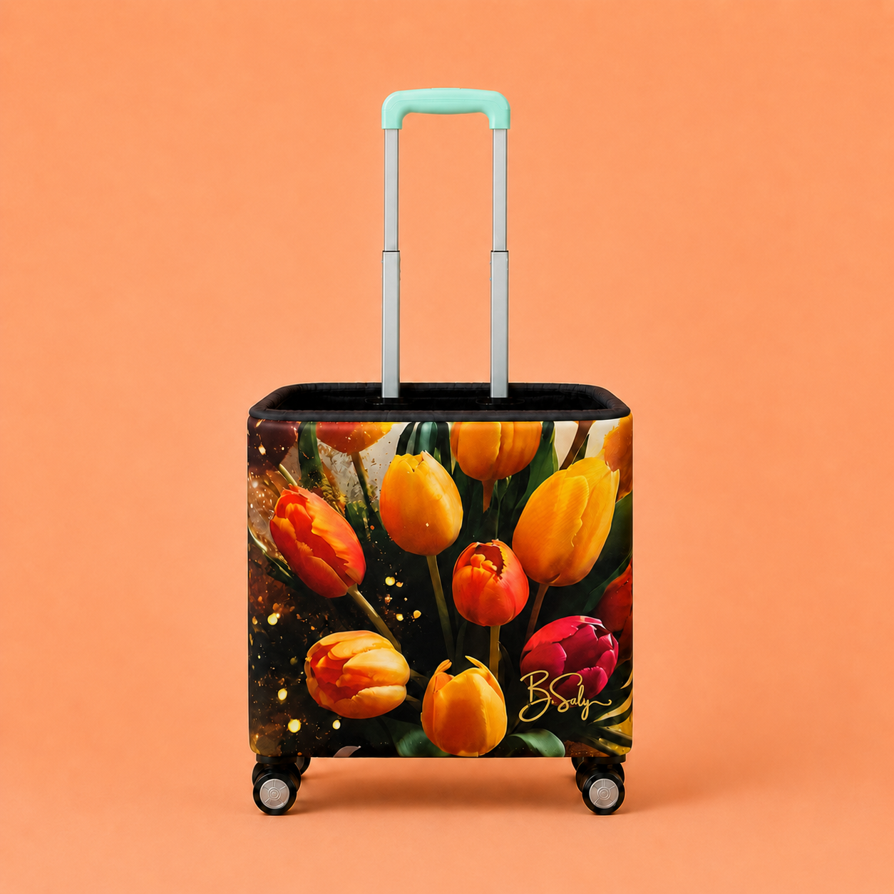 Trolley Fabric Cover – Sunset Tulips