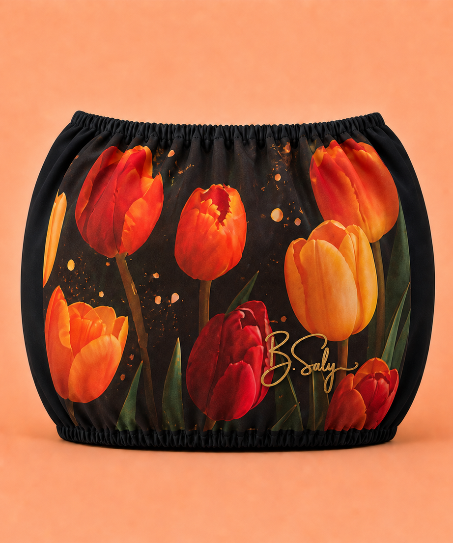 Trolley Fabric Cover – Sunset Tulips