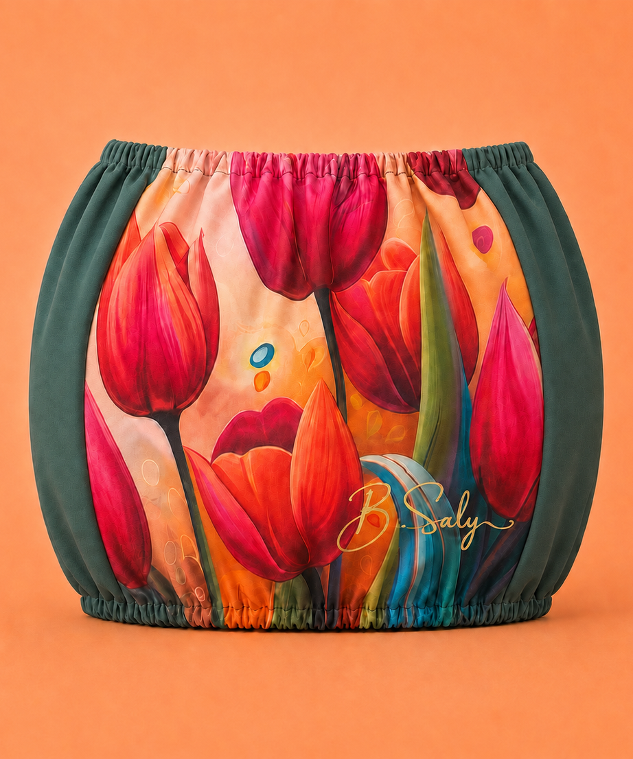 Trolley Fabric Cover – Abstract Floral
