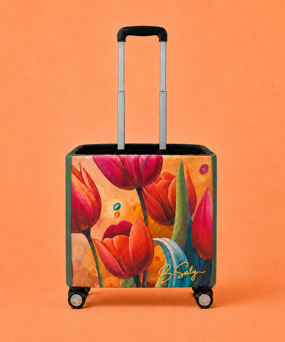Trolley Fabric Cover – Abstract Floral