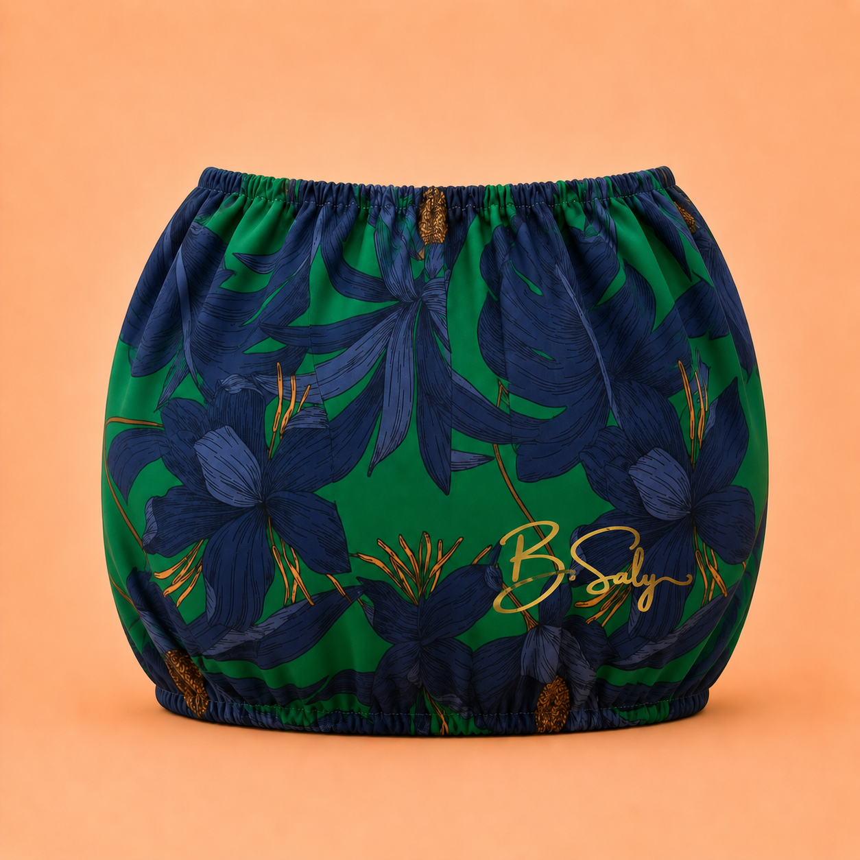 Trolley Fabric Cover – Emerald Bloom