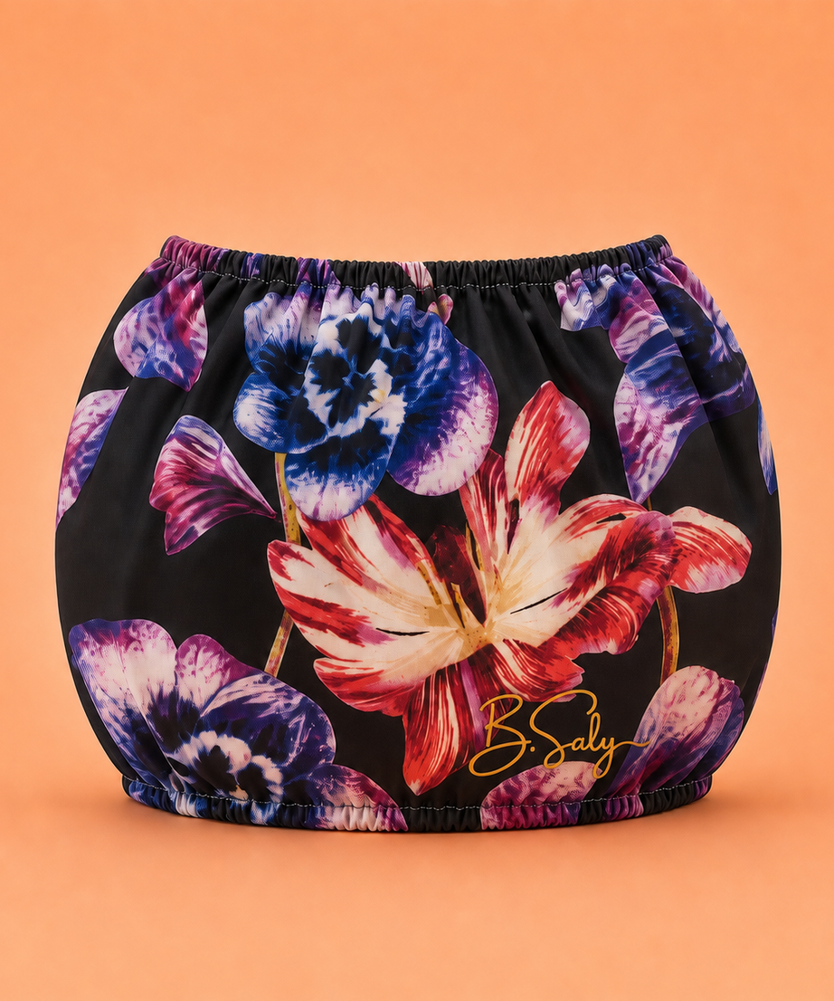 Trolley Fabric Cover – Midnight Floral
