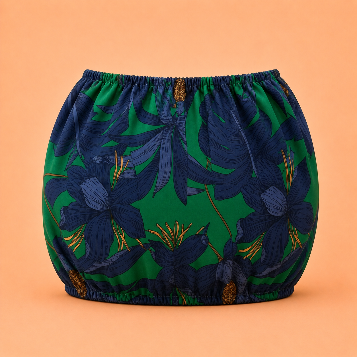 Trolley Fabric Cover – Emerald Bloom
