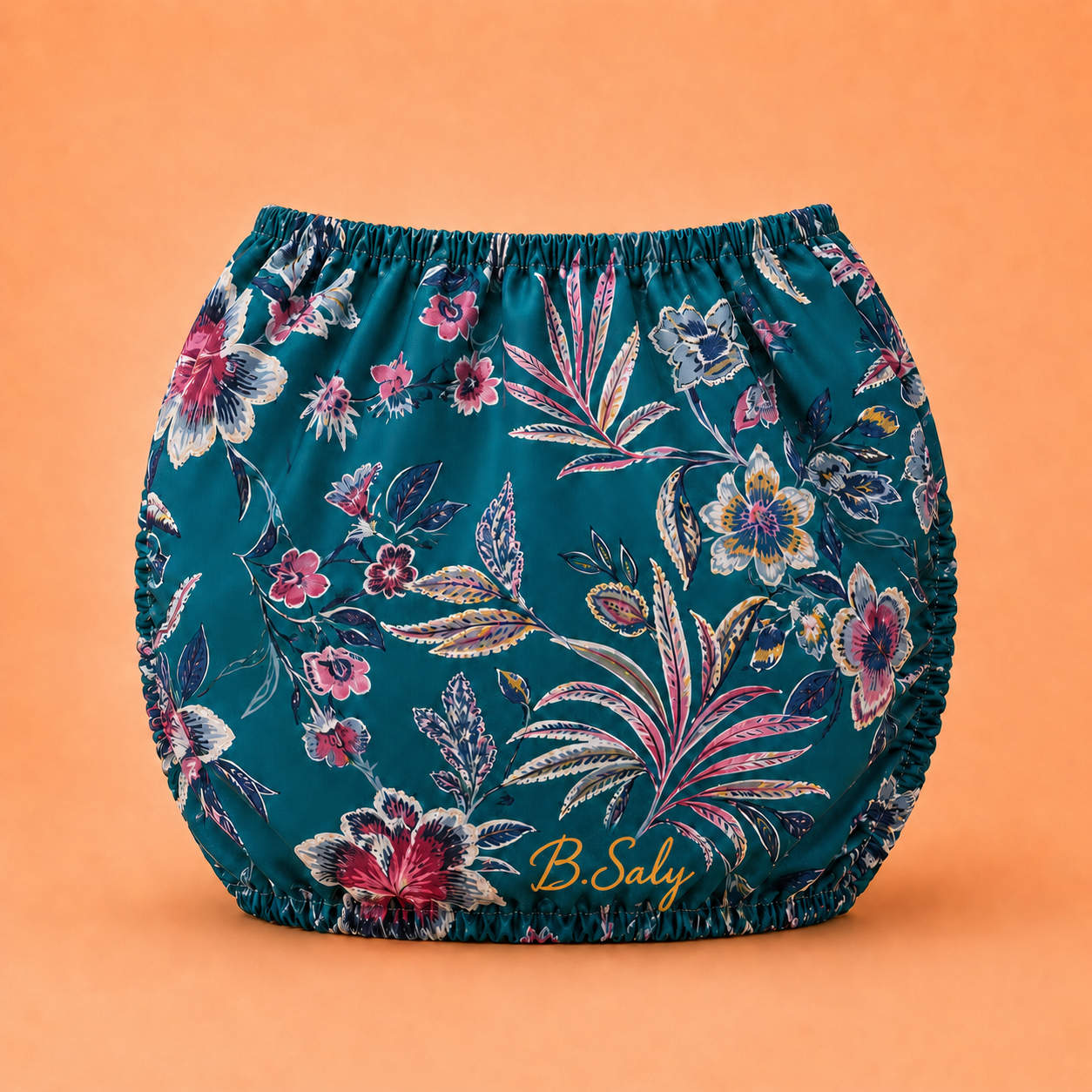 Trolley Fabric Cover – Teal Garden