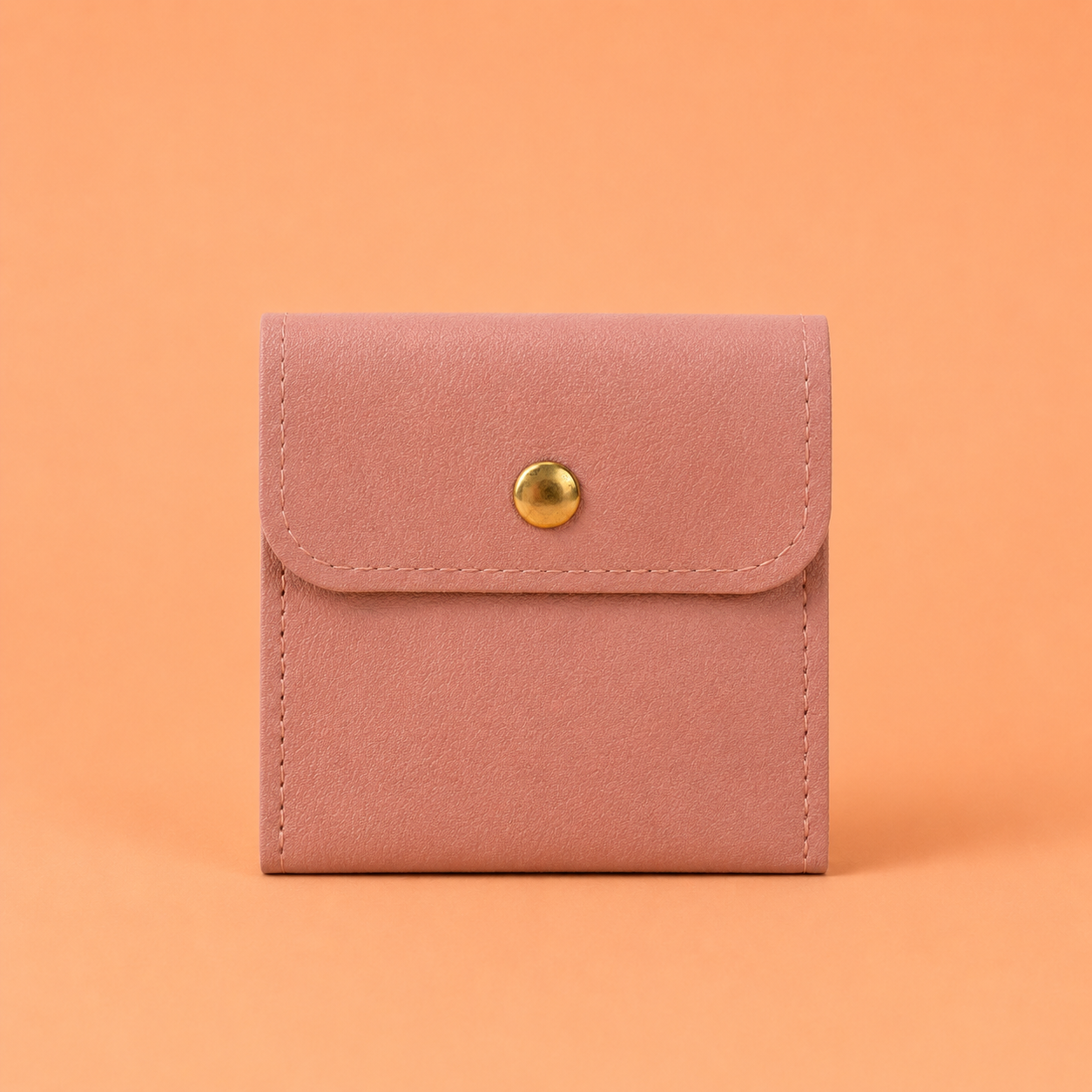 Faux Leather Snap Accessory Pouch – Set of 5