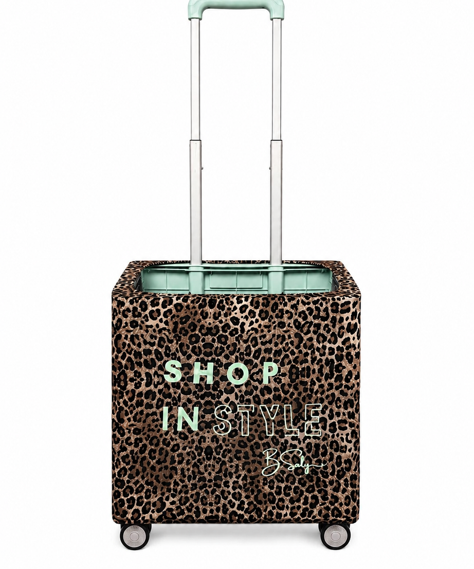 GREEN SHOP IN STYLE LEOPARD PRINT