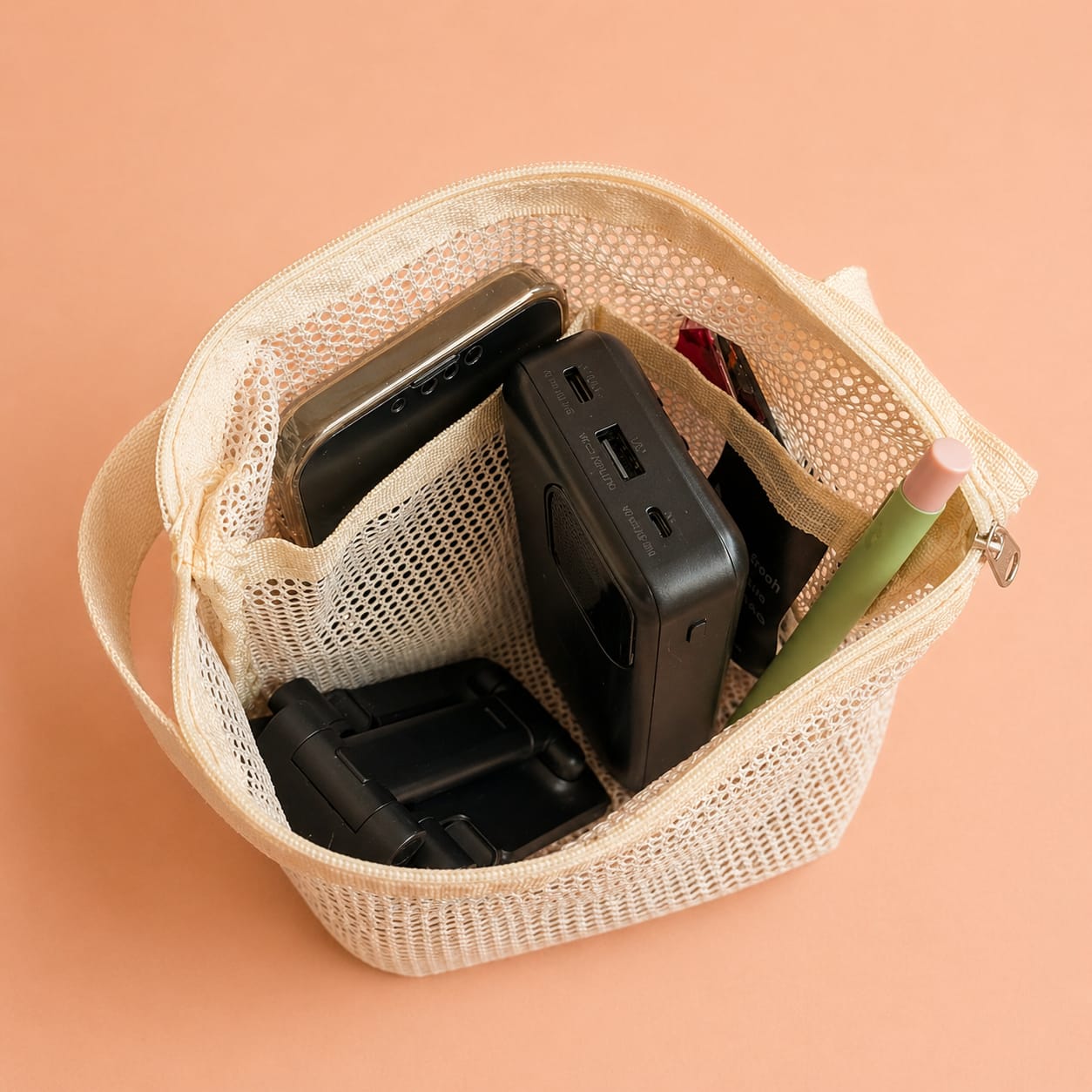 Mesh Zipper Bag